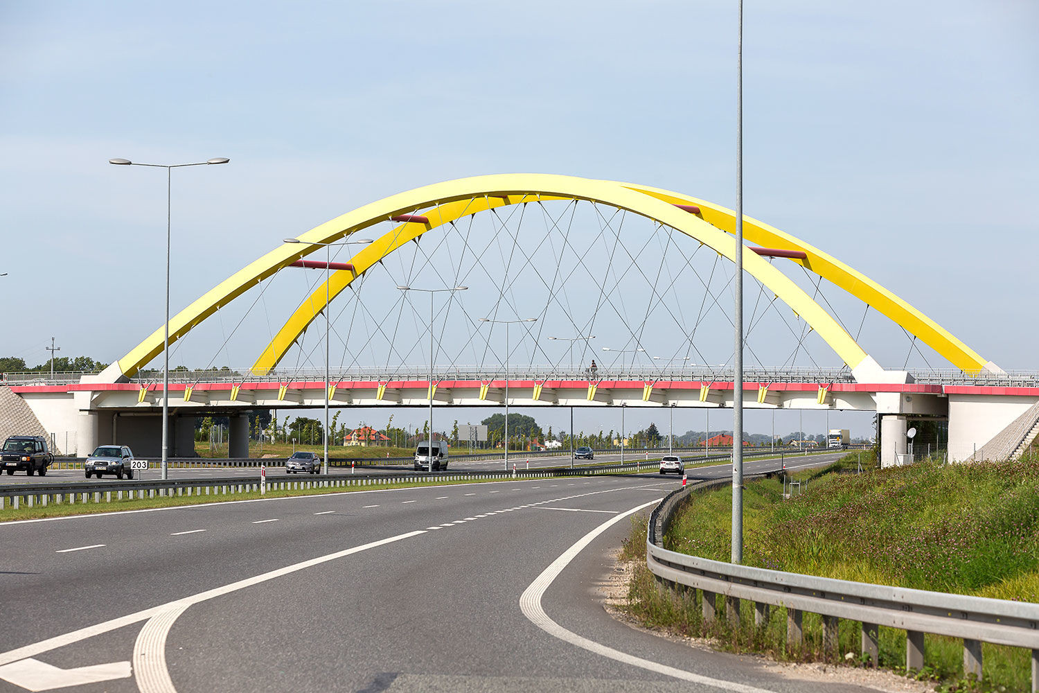 Autostrada A1 - jezdnia i pas rozdziału